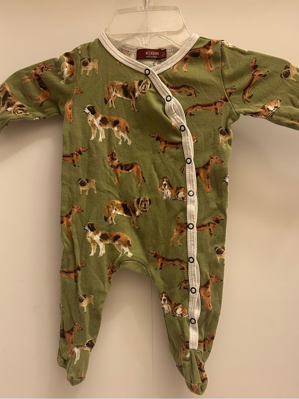 Milkbarn Dog Print Sleeper 0-3M